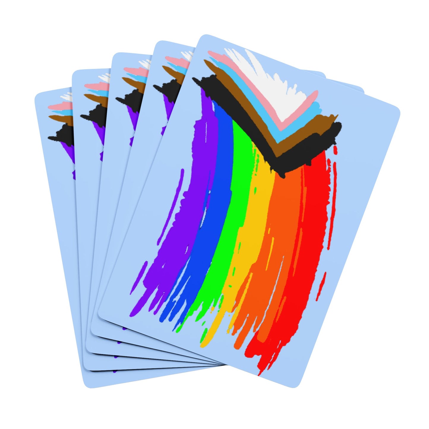 LGBTQ Inclusive Pride Paint Poker Playing Cards lgbtq-inclusive-pride-paint-poker-playing-cards-front
