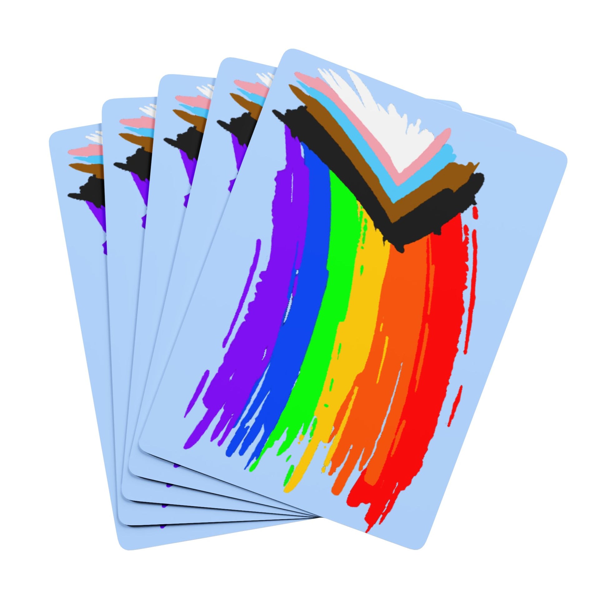 LGBTQ Inclusive Pride Paint Poker Playing Cards lgbtq-inclusive-pride-paint-poker-playing-cards-front