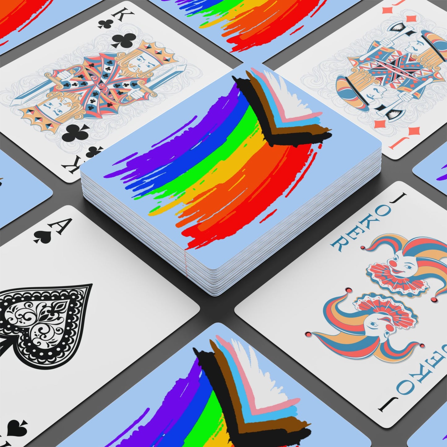 LGBTQ Inclusive Pride Paint Poker Playing Cards lgbtq-inclusive-pride-paint-poker-playing-cards-game-night