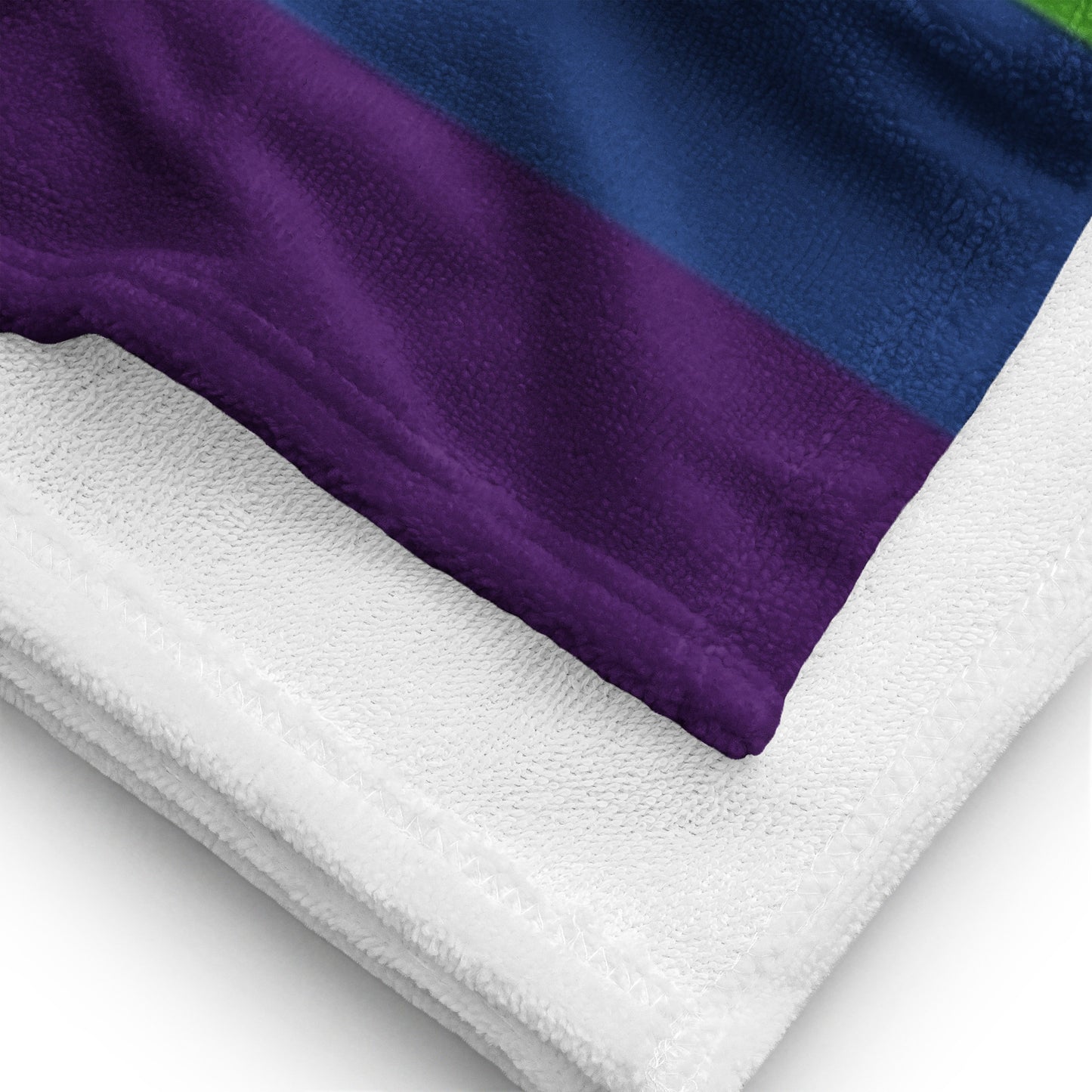 LGBTQ Intersex Inclusive Progress Pride Flag Beach Blanket Towel lgbtq-intersex-inclusive-progress-pride-flag-beach-blanket-towel-details