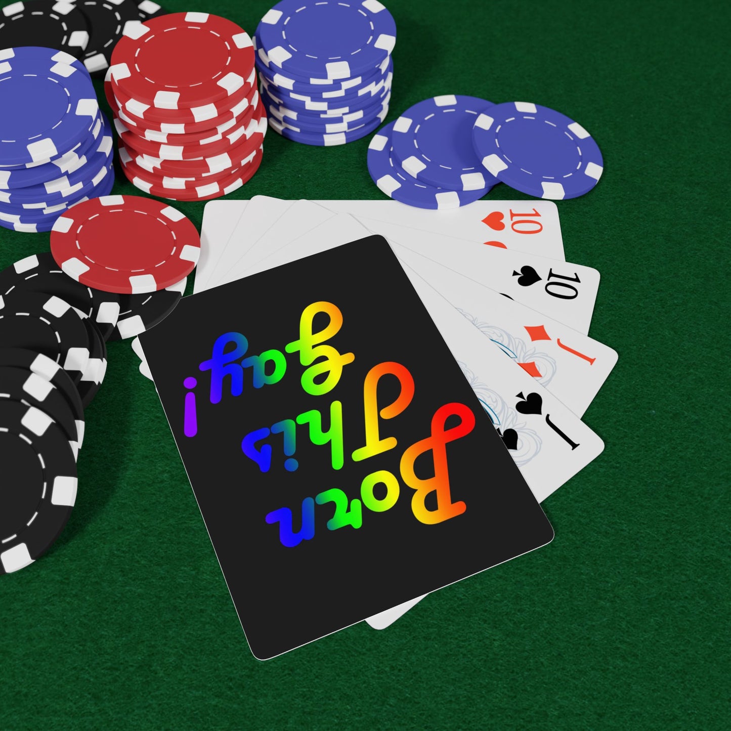 LGBTQ Pride Born This Gay Poker Playing Cards lgbtq-pride-born-this-gay-poker-playing-cards-poker-game