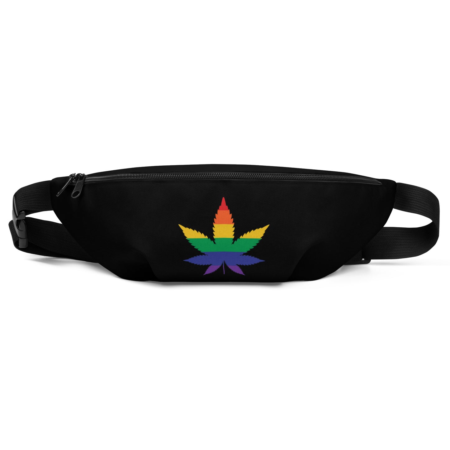 LGBTQ Pride Crossbody Fanny Pack - Weed Pride lgbtq-pride-crossbody-fanny-pack-weed-front
