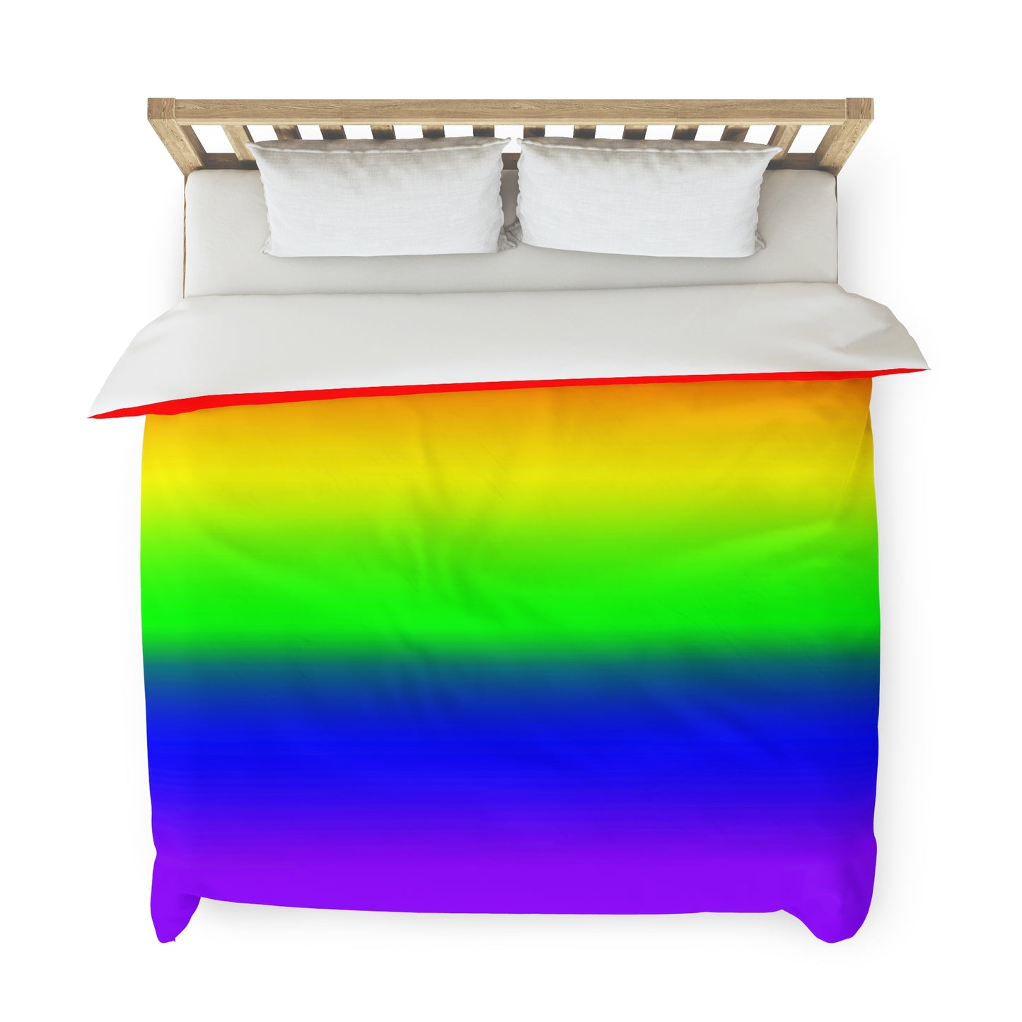 LGBTQ Pride Duvet Cover - Ombre King 104" × 88" Pride lgbtq-pride-duvet-cover-ombre-king-lifestyle