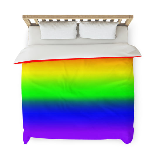 LGBTQ Pride Duvet Cover - Ombre King 104" × 88" Pride lgbtq-pride-duvet-cover-ombre-king-lifestyle