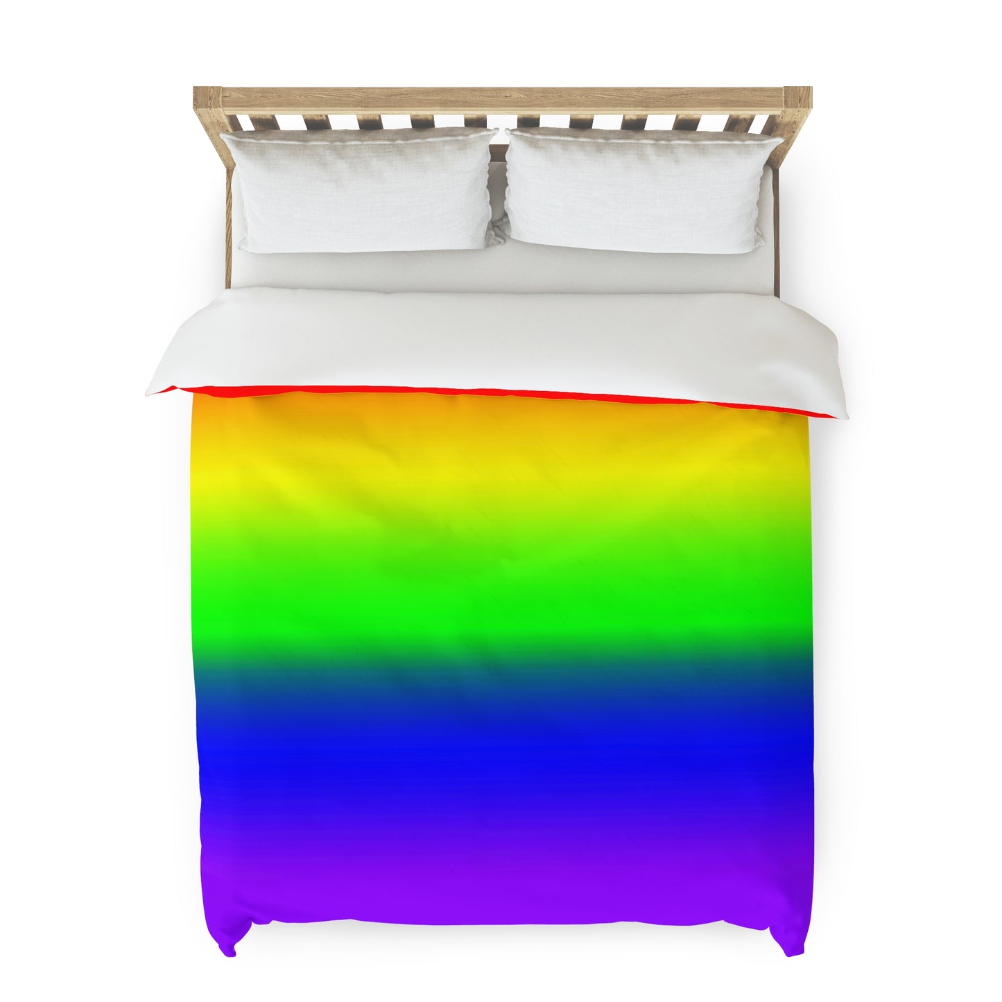 LGBTQ Pride Duvet Cover - Ombre Queen 88" × 88" Pride lgbtq-pride-duvet-cover-ombre-queen-lifestyle