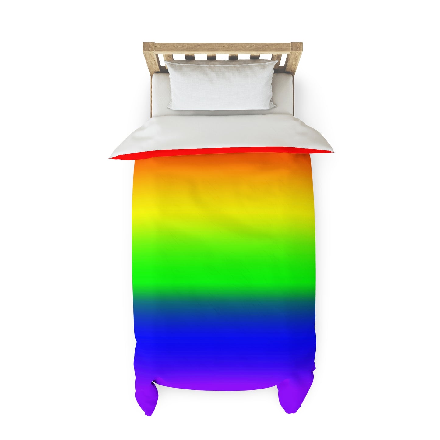 LGBTQ Pride Duvet Cover - Ombre Twin XL 68'' × 94'' Pride lgbtq-pride-duvet-cover-ombre-twin-xl-lifestyle