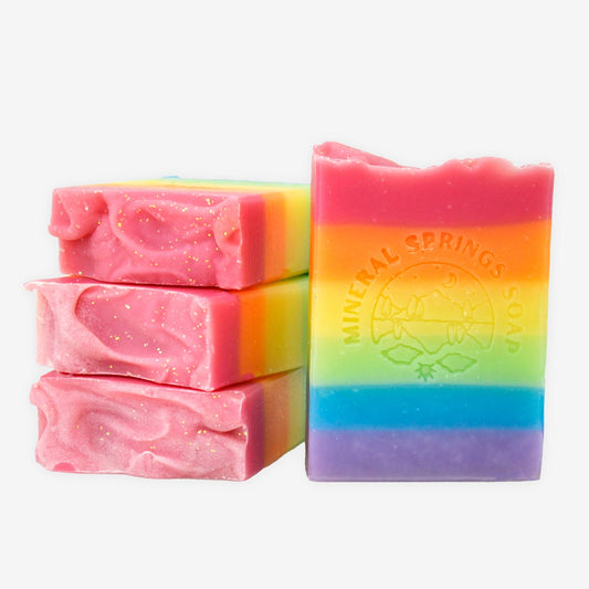 LGBTQ+ Pride Rainbow Handcrafted Soap - Sparkling Citrus lgbtq-pride-rainbow-handcrafted-soap-sparkling-citrus