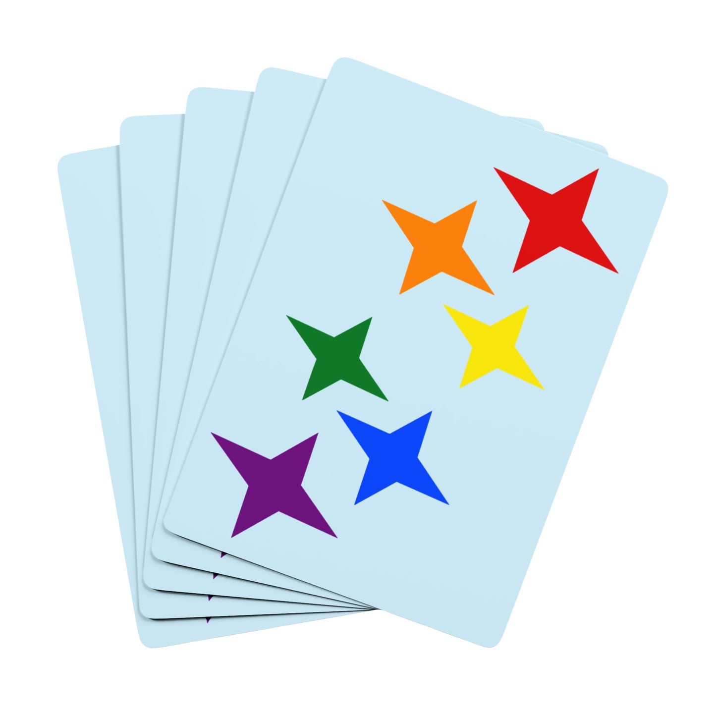 LGBTQ Pride Stars Poker Playing Cards lgbtq-pride-stars-poker-playing-cards-front