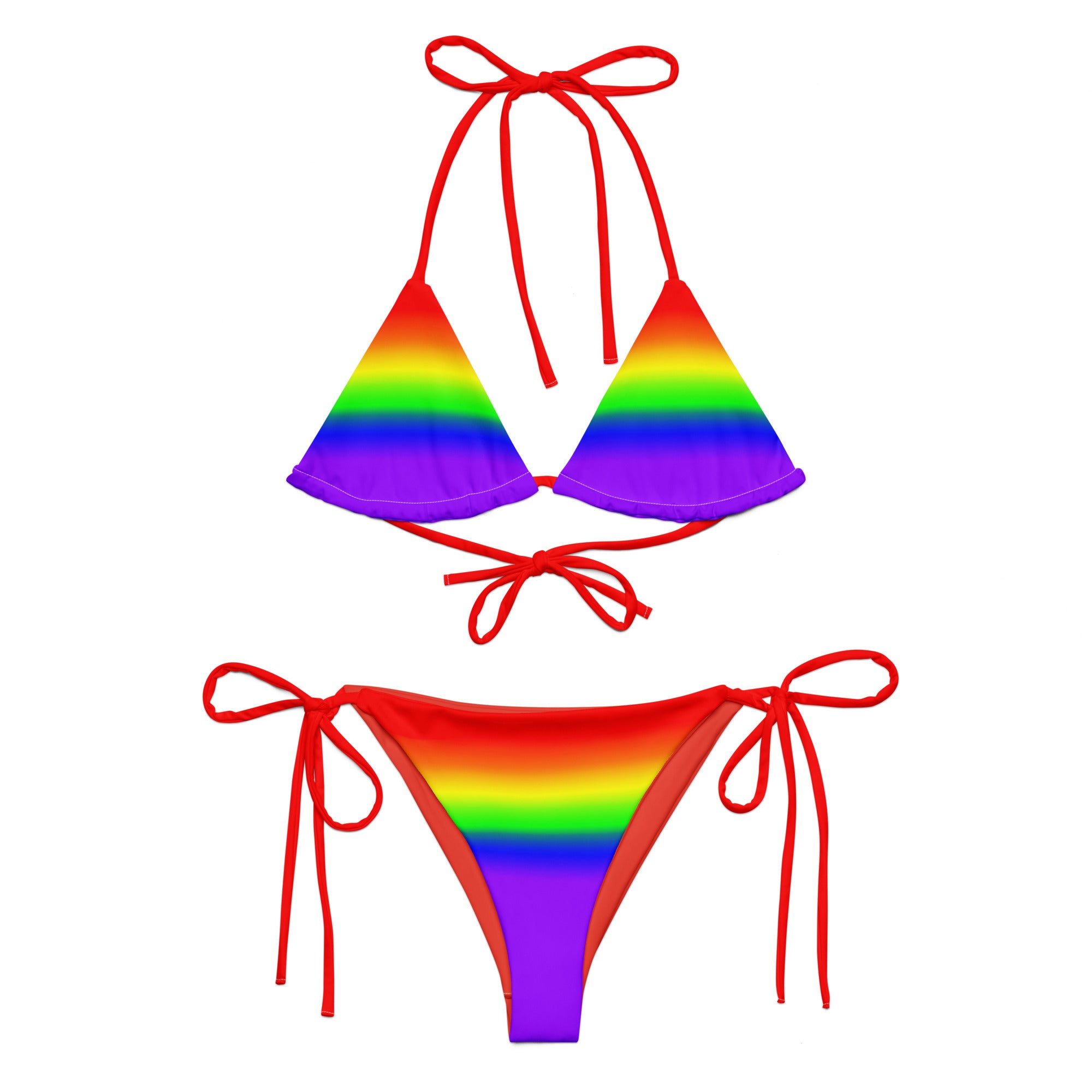 LGBTQ Pride String Bikini Set – Pegasus Pride