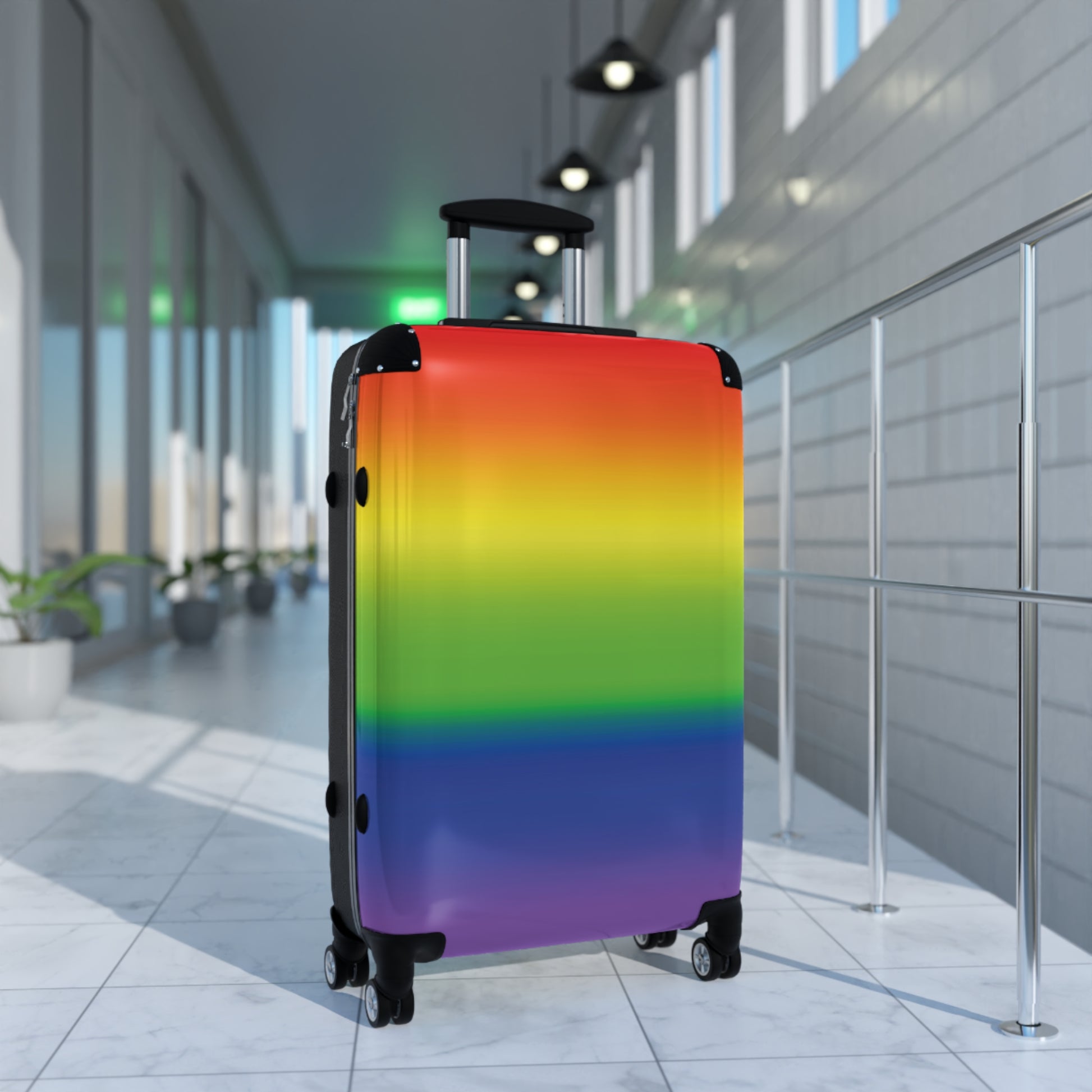 LGBTQ Pride Hard-Shell Suitcase - Ombre 8201419632158554996_2048 Bags