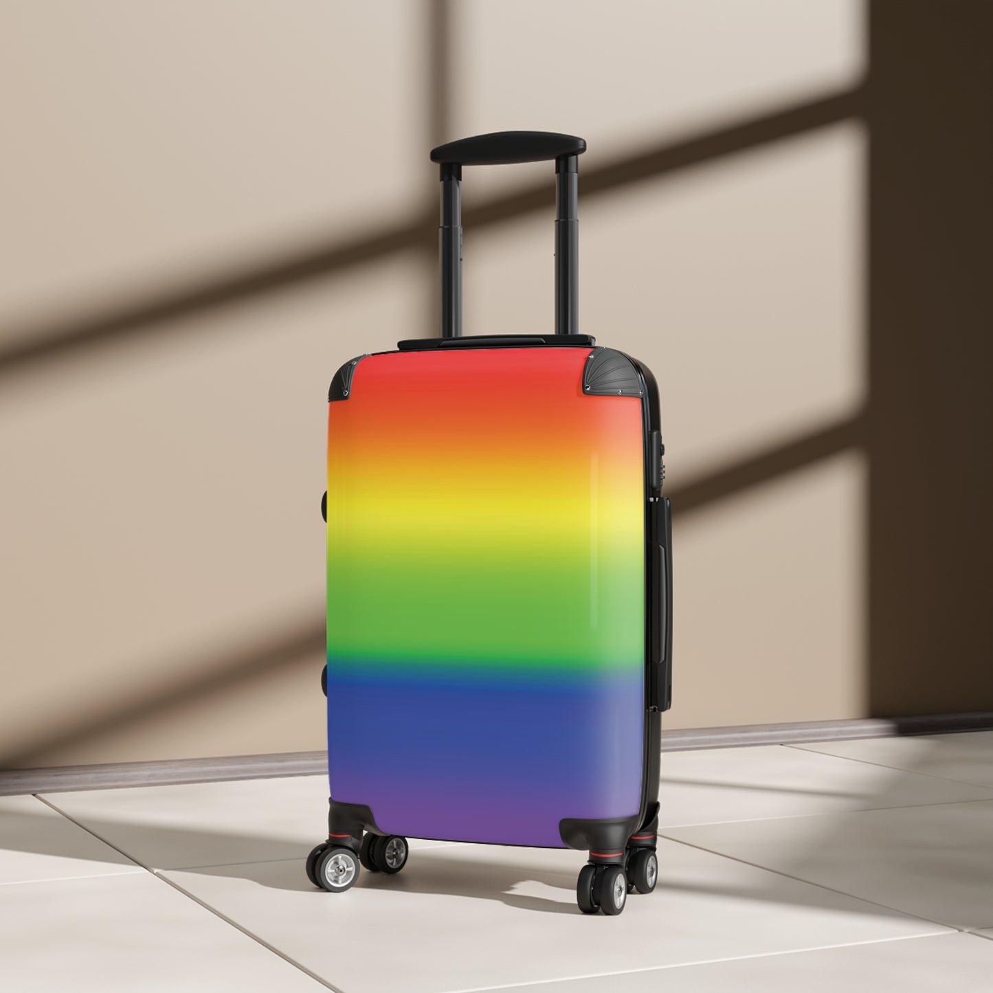 LGBTQ Pride Hard-Shell Suitcase - Ombre 16877133202877311336_2048 Bags