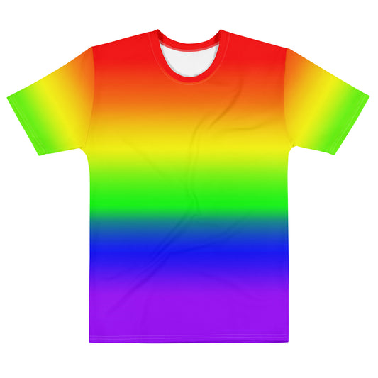 LGBTQ Pride T-Shirt in Rainbow Ombre - Unisex Pride lgbtq-pride-t-shirt-in-rainbow-ombre-unisex-t-shirt-front Tee