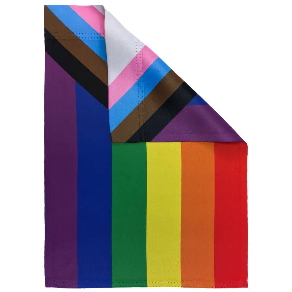 LGBTQ Progress Pride Garden Flag 12x18in lgbtq-progress-pride-garden-flag-12x18in-back Garden Flag