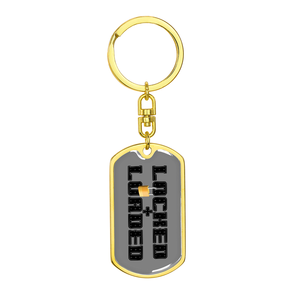 Locked and Loaded Military Dog Tag Keychain Gold locked-and-loaded-military-dog-tag-keychain-gold