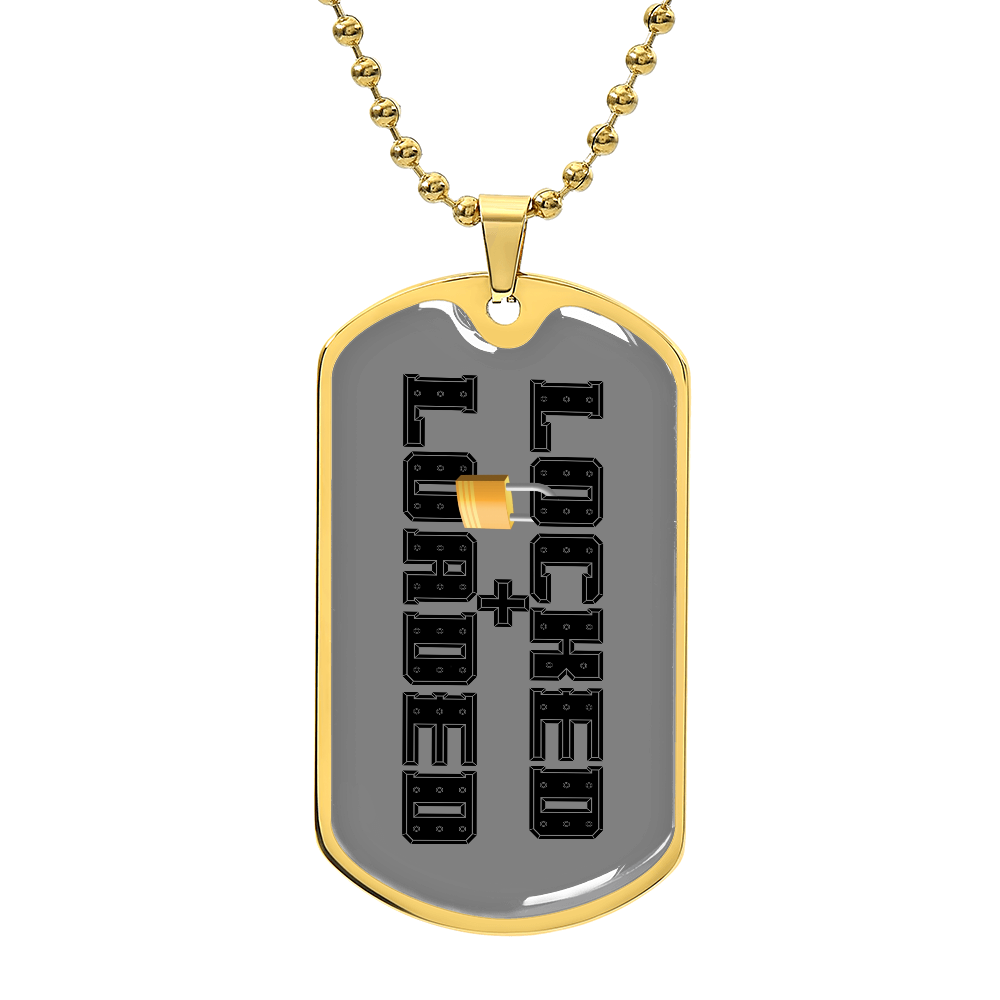 Locked and Loaded Military Dog Tag Necklace Gold locked-and-loaded-military-dog-tag-necklace-gold