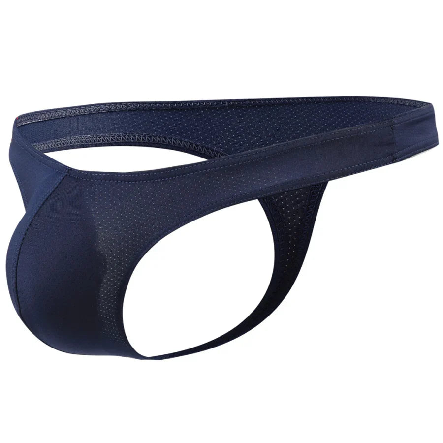 Navy blue men's underwear on a white background