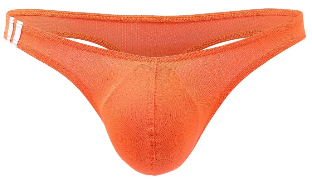 Orange men's underwear on a white background