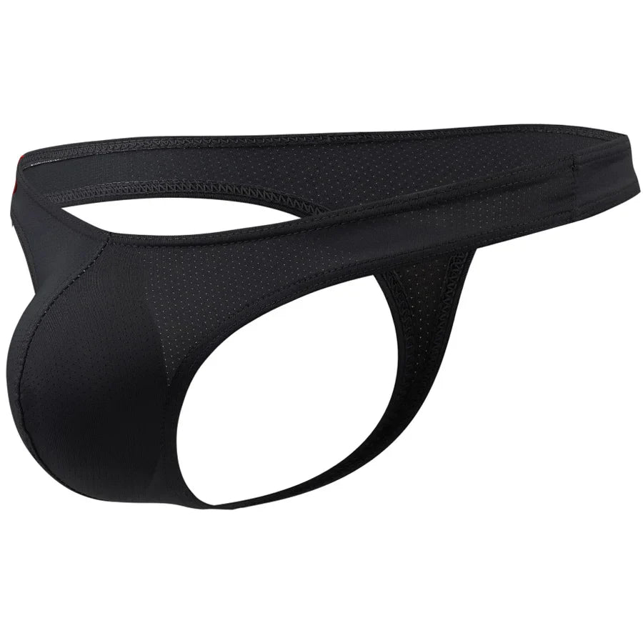 Black men's underwear on a white background
