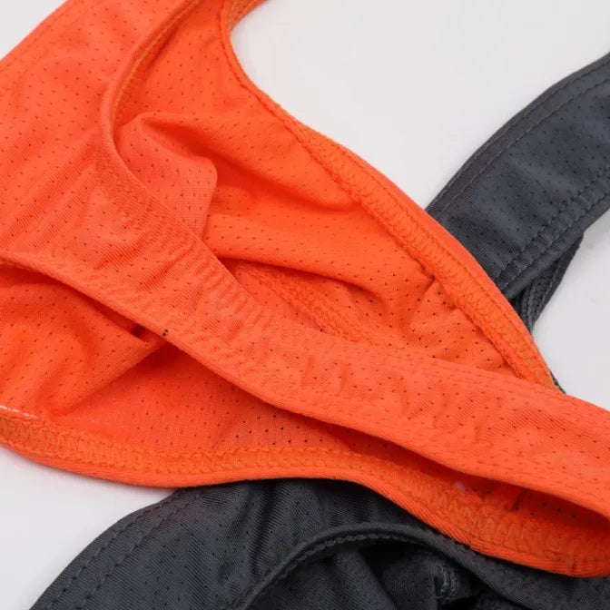 Orange underwear on a white background