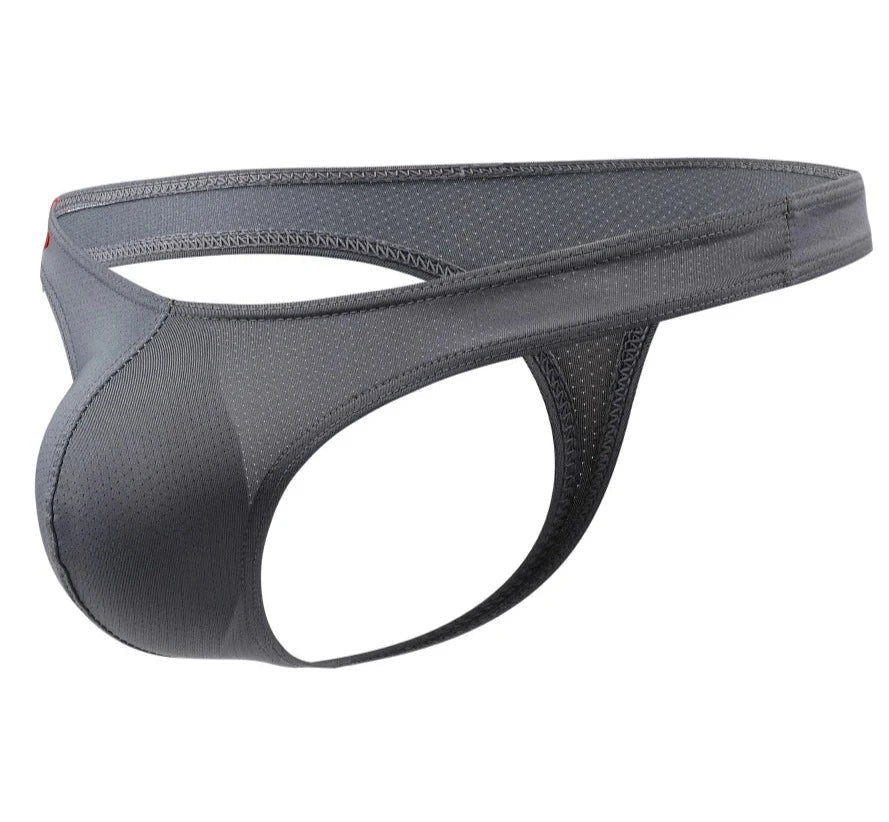 Gray men's underwear on a white background
