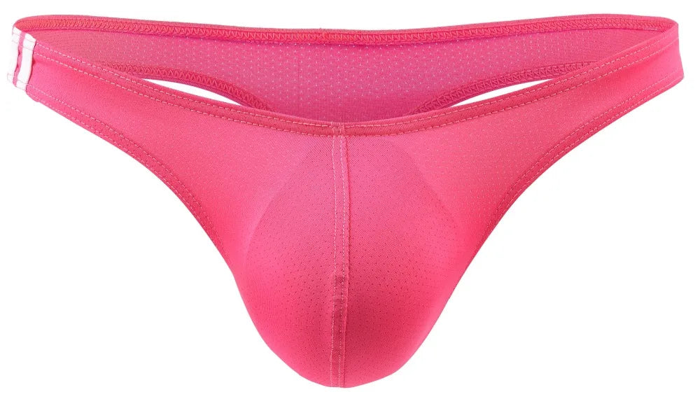 Pink men's underwear on a white background