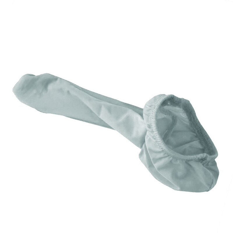 White Mens novelty underwear on a white background
