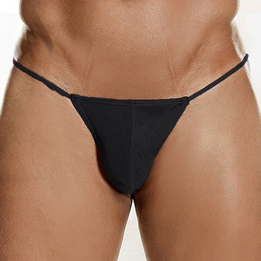 Black men's underwear on a plain background