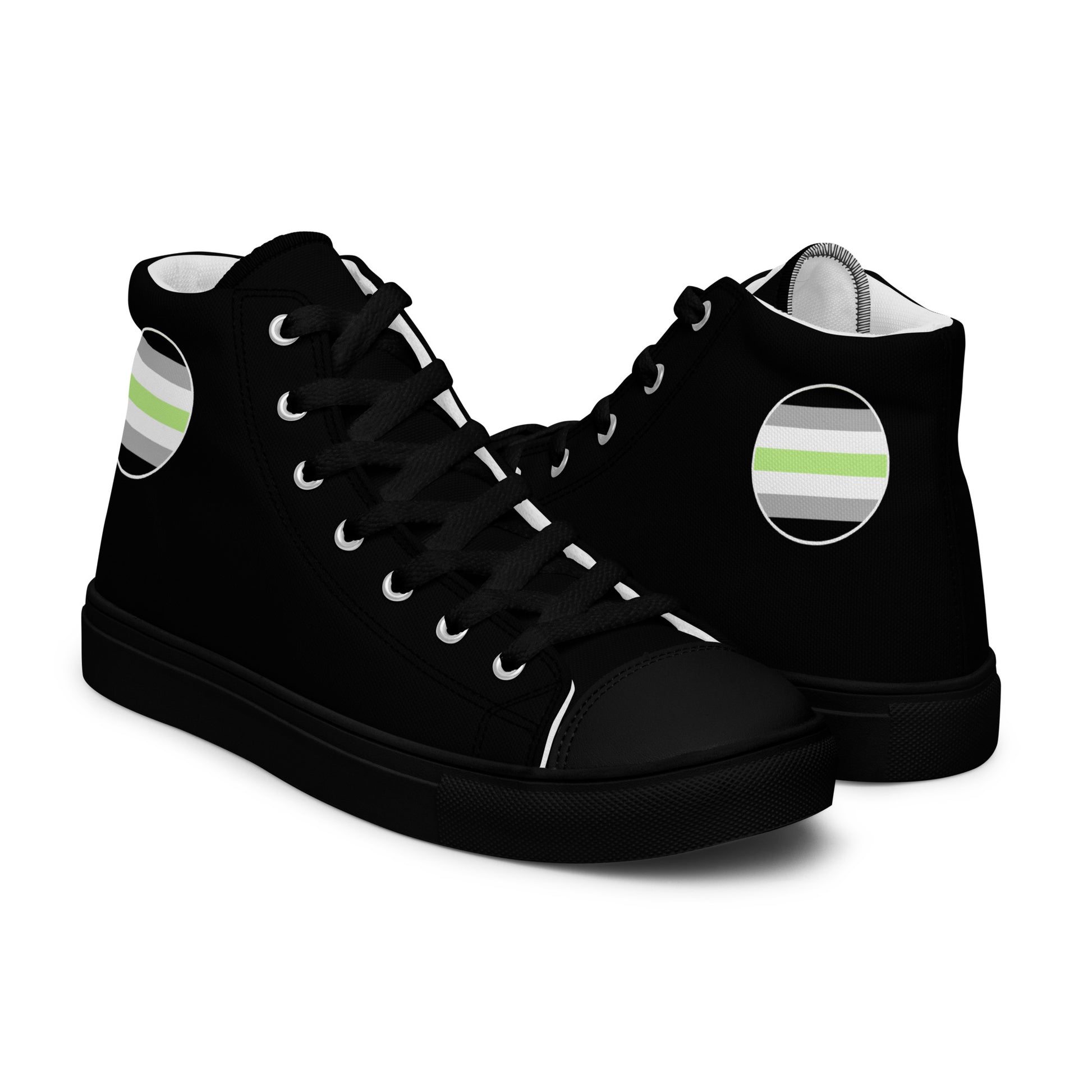 Agender Men’s High Top Canvas Athletic Shoes mens-high-top-canvas-shoes-black-right-657e6f698e23a