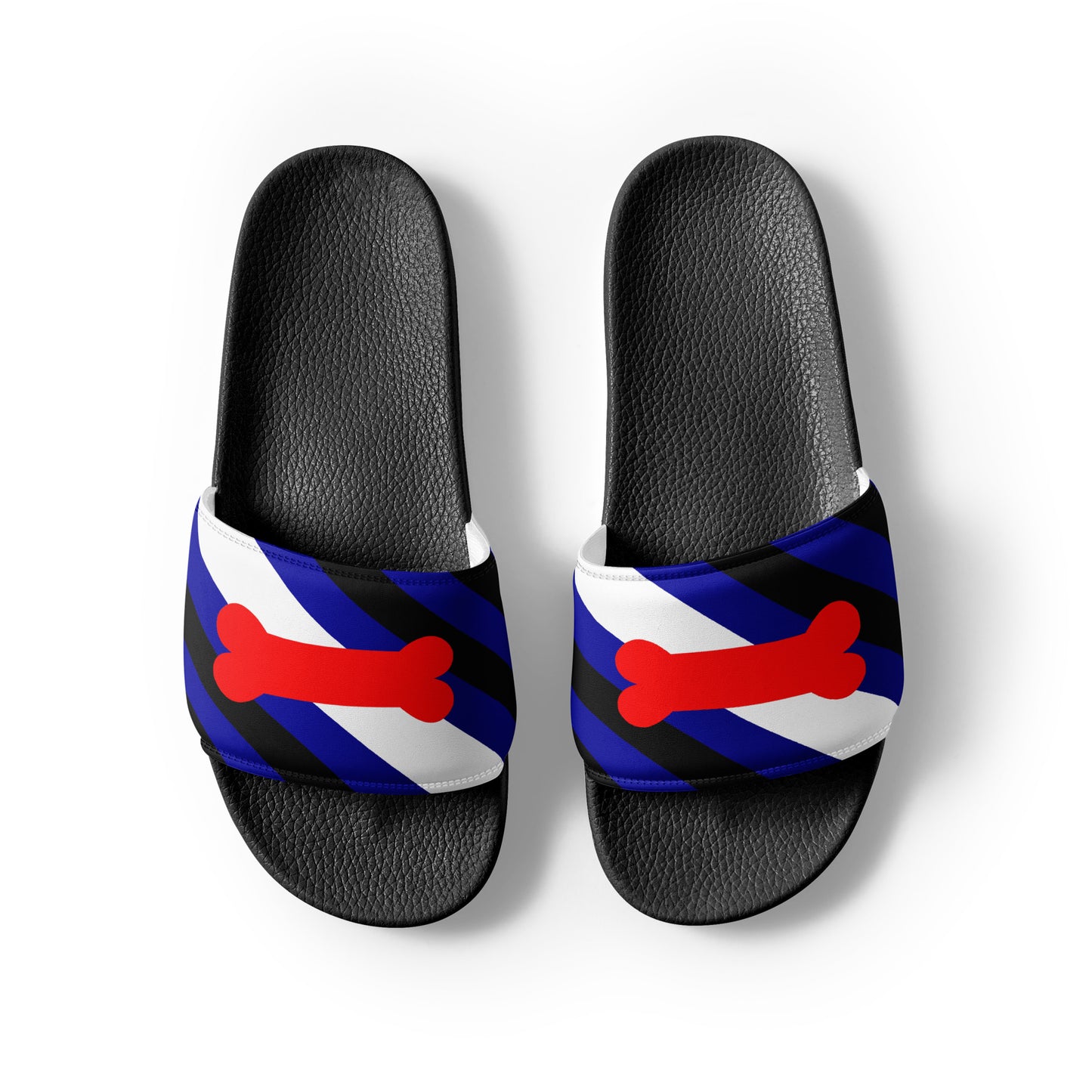 Puppy Pup Play Mens Slides Sandals mens-slides-black-front-2-660b4e2139301