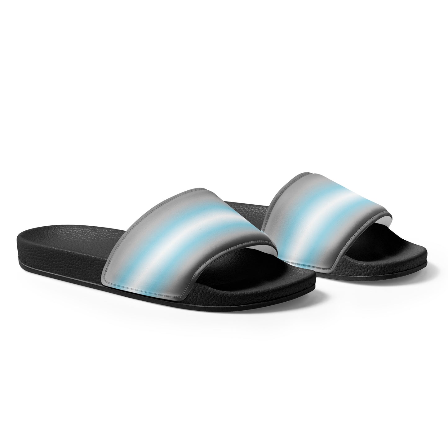 Demiboy Pride Mens Slides Sandals mens-slides-black-right-front-660b57cd9205f