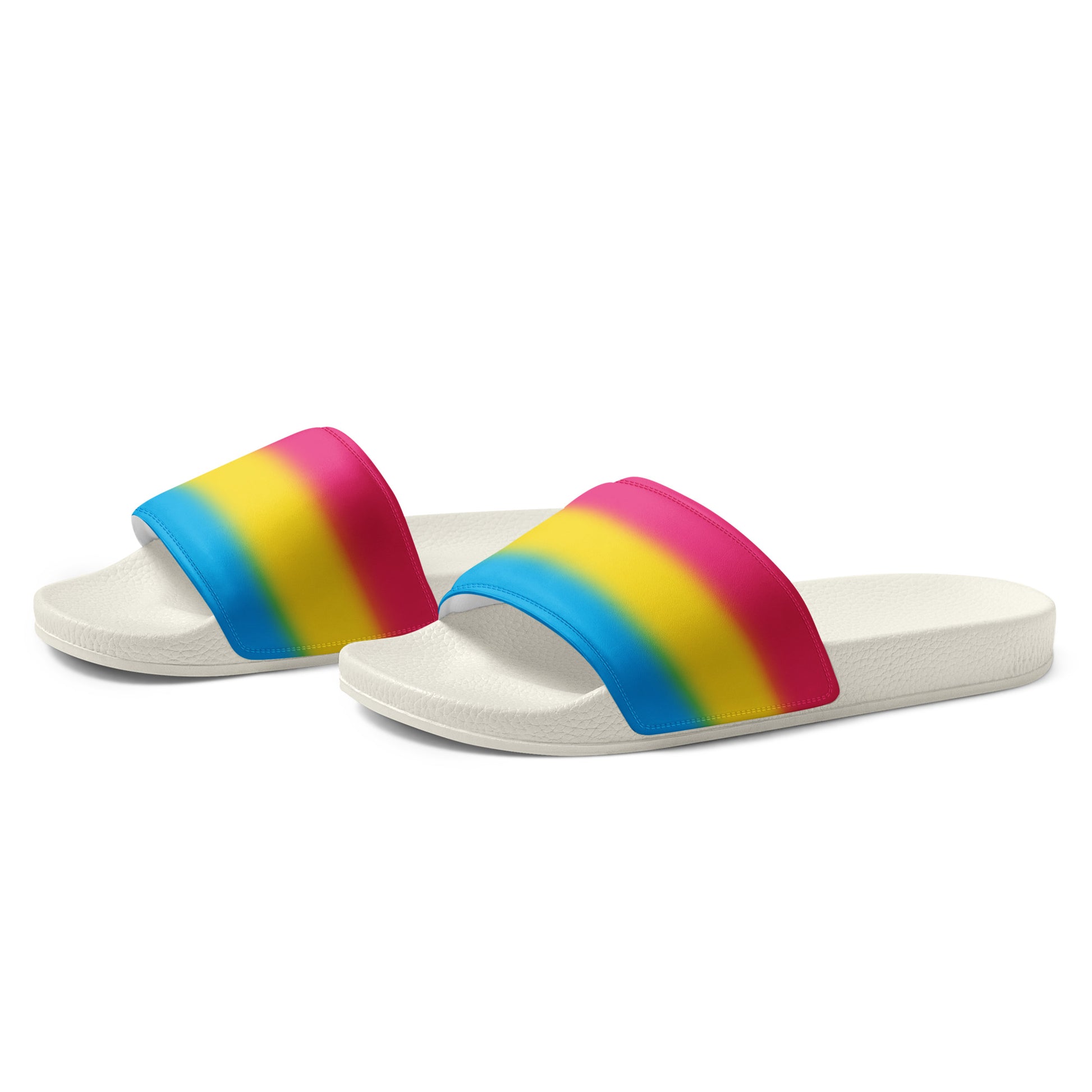 Pansexual Pan Pride Mens Slides Sandals mens-slides-white-left-front-660b4ed82f82f