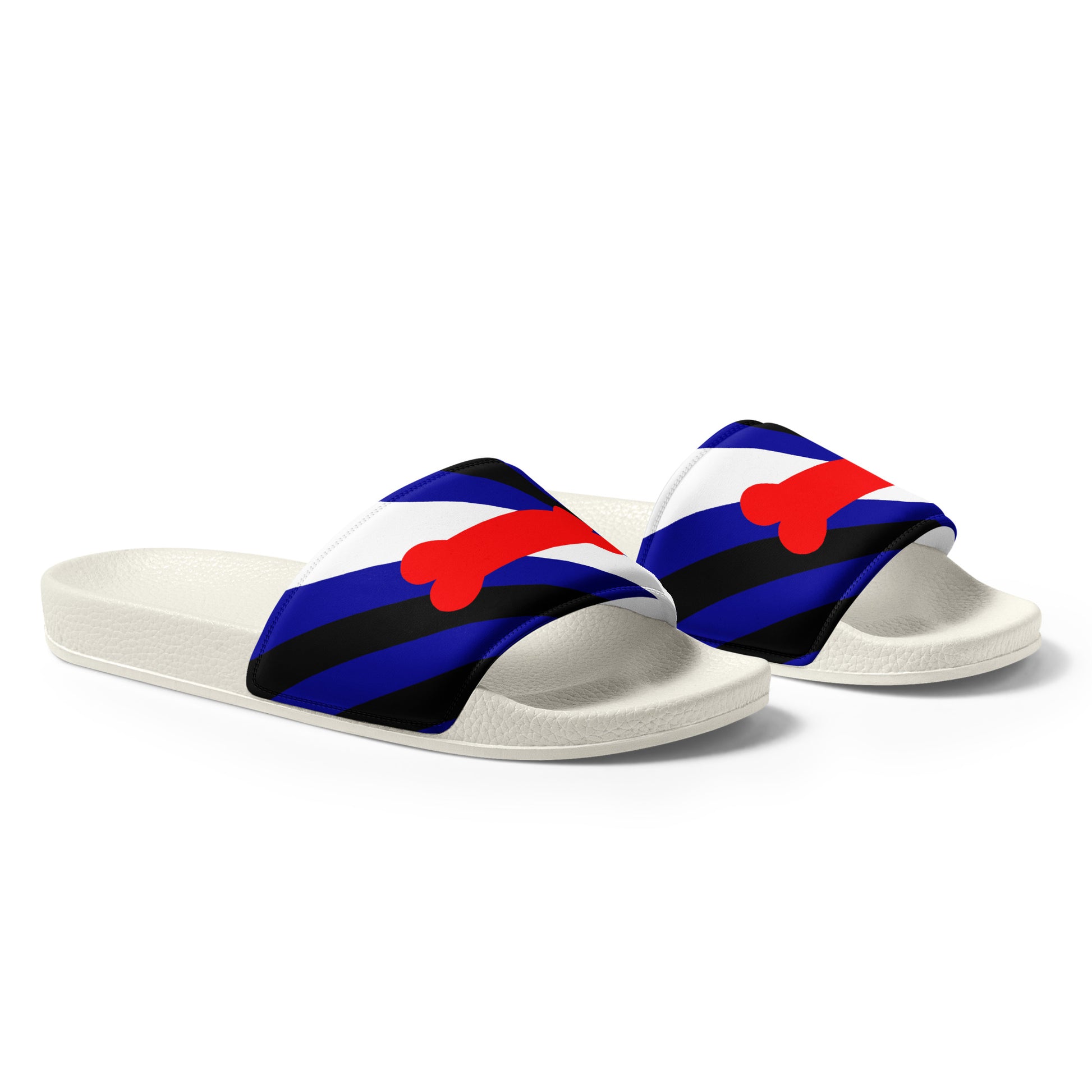 Puppy Pup Play Mens Slides Sandals mens-slides-white-right-front-660b4e2139701