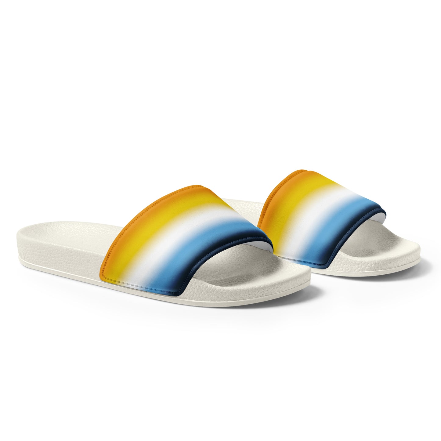 Aroace Pride Mens Slides Sandals mens-slides-white-right-front-660b5917efd5c