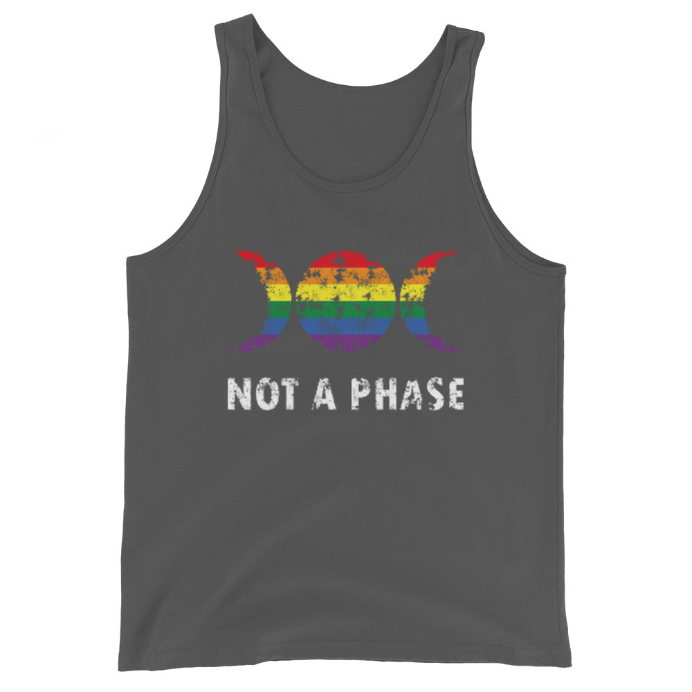 LGBTQ Pride Tank Top - Not A Phase Asphalt Pride mens-staple-tank-top-asphalt-front-648d0b9dbc07d