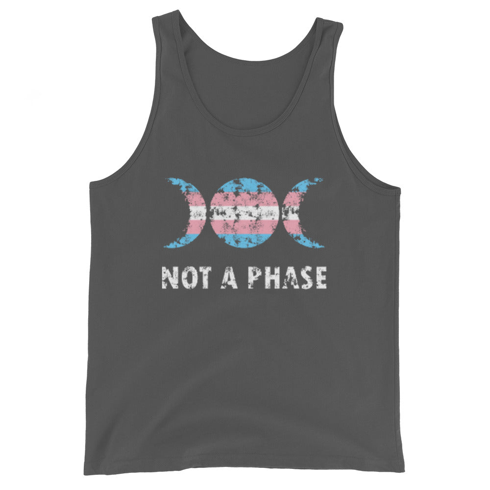 Transgender Trans Pride Tank Top - Not A Phase Asphalt Transgender mens-staple-tank-top-asphalt-front-648d0ee82c113