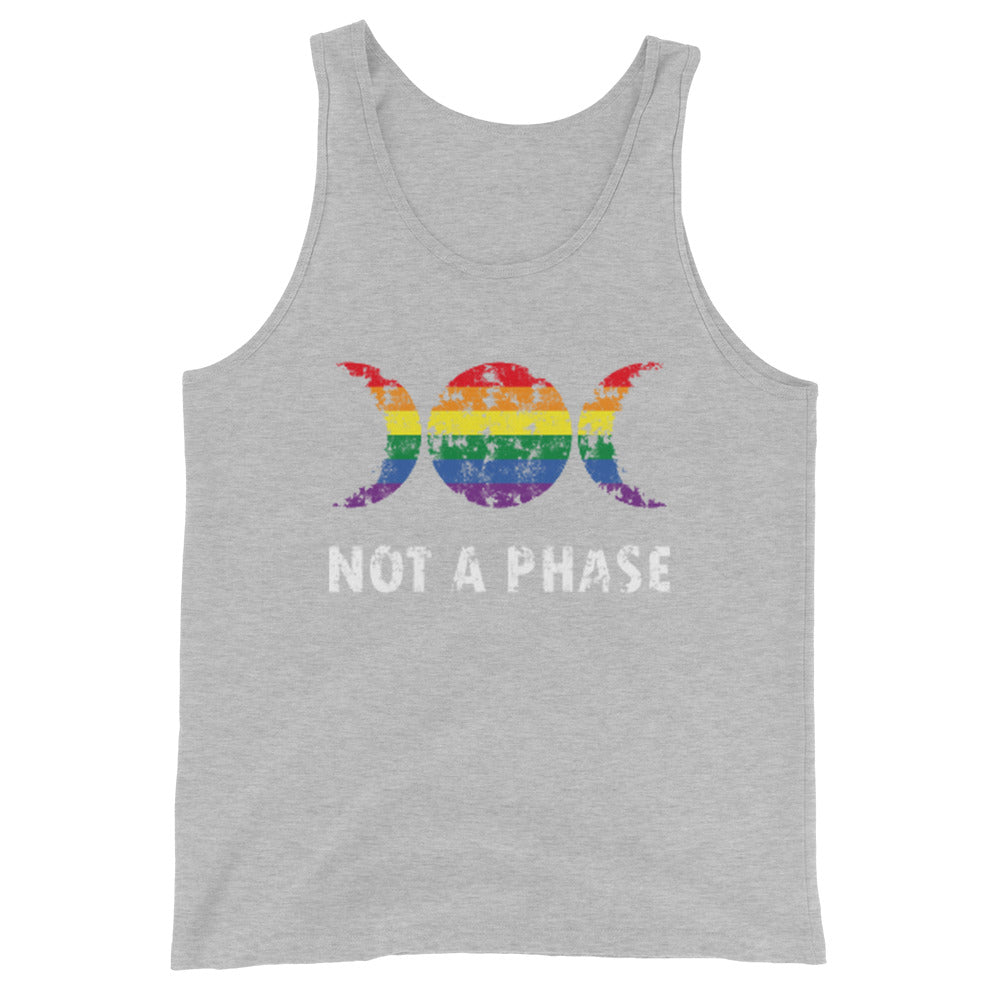 LGBTQ Pride Tank Top - Not A Phase Athletic Heather Pride mens-staple-tank-top-athletic-heather-front-648d0b9dbc233