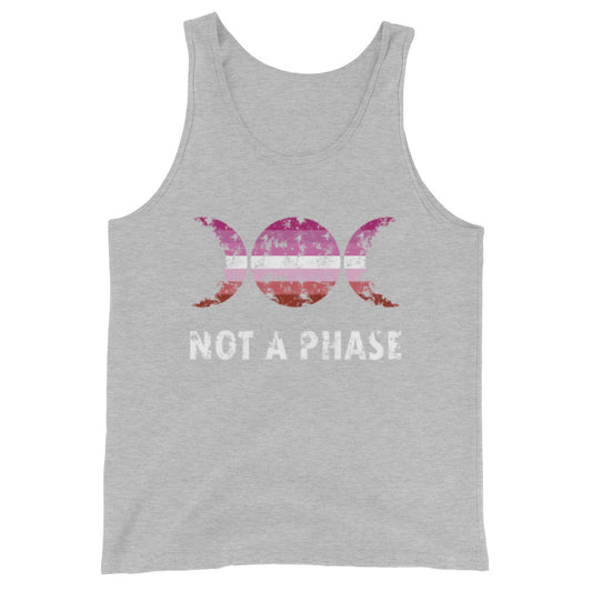 Lesbian Pride Tank Top - Not A Phase Athletic Heather Lesbian mens-staple-tank-top-athletic-heather-front-648d14be48c1f