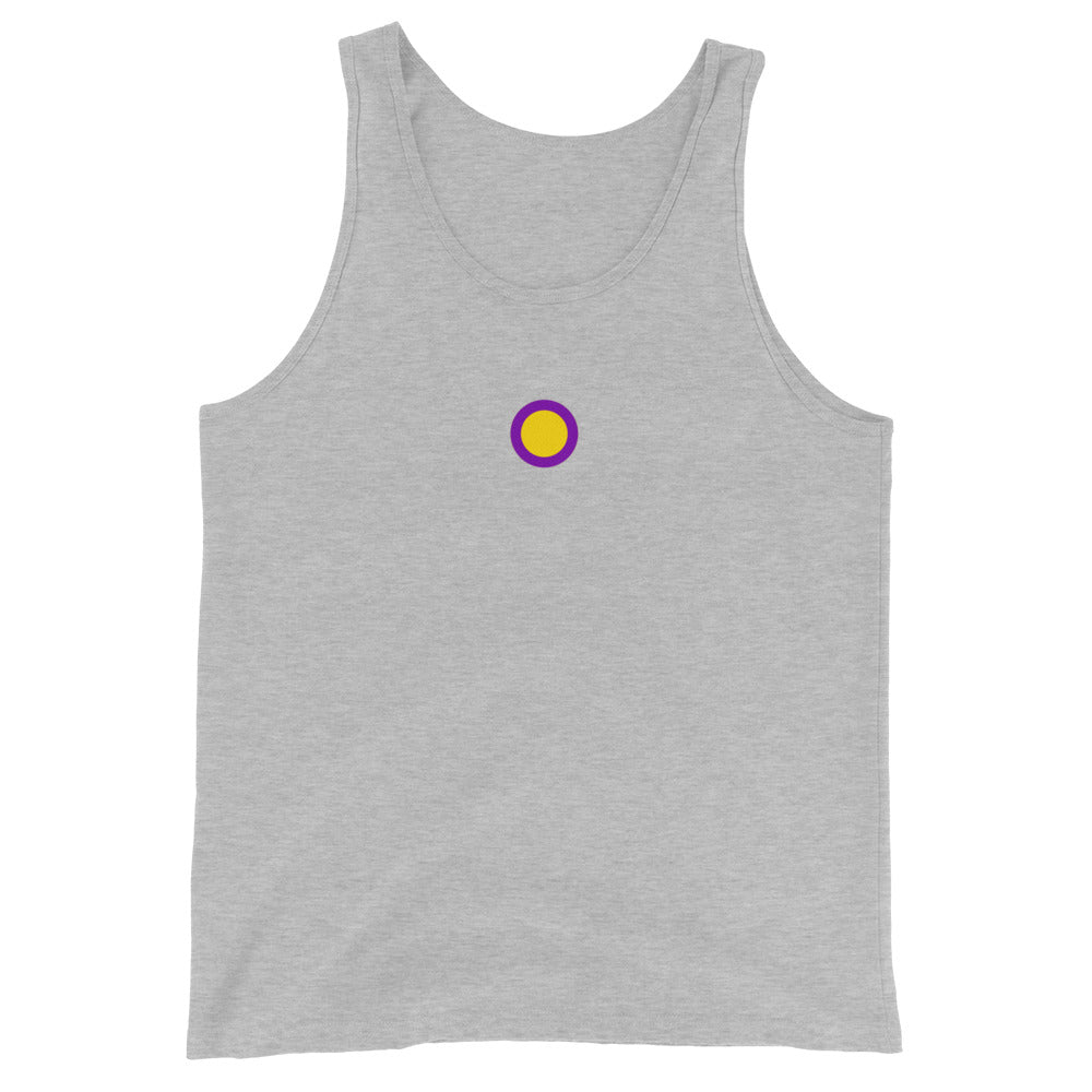 Intersex Pride Tank Top - Circle Athletic Heather Intersex mens-staple-tank-top-athletic-heather-front-648d1b74520b8