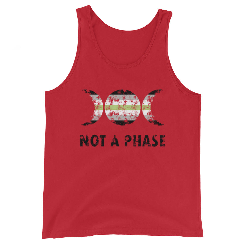 Agender Pride Tank Top - Not A Phase Red Agender mens-staple-tank-top-red-front-648d0c5bcda97