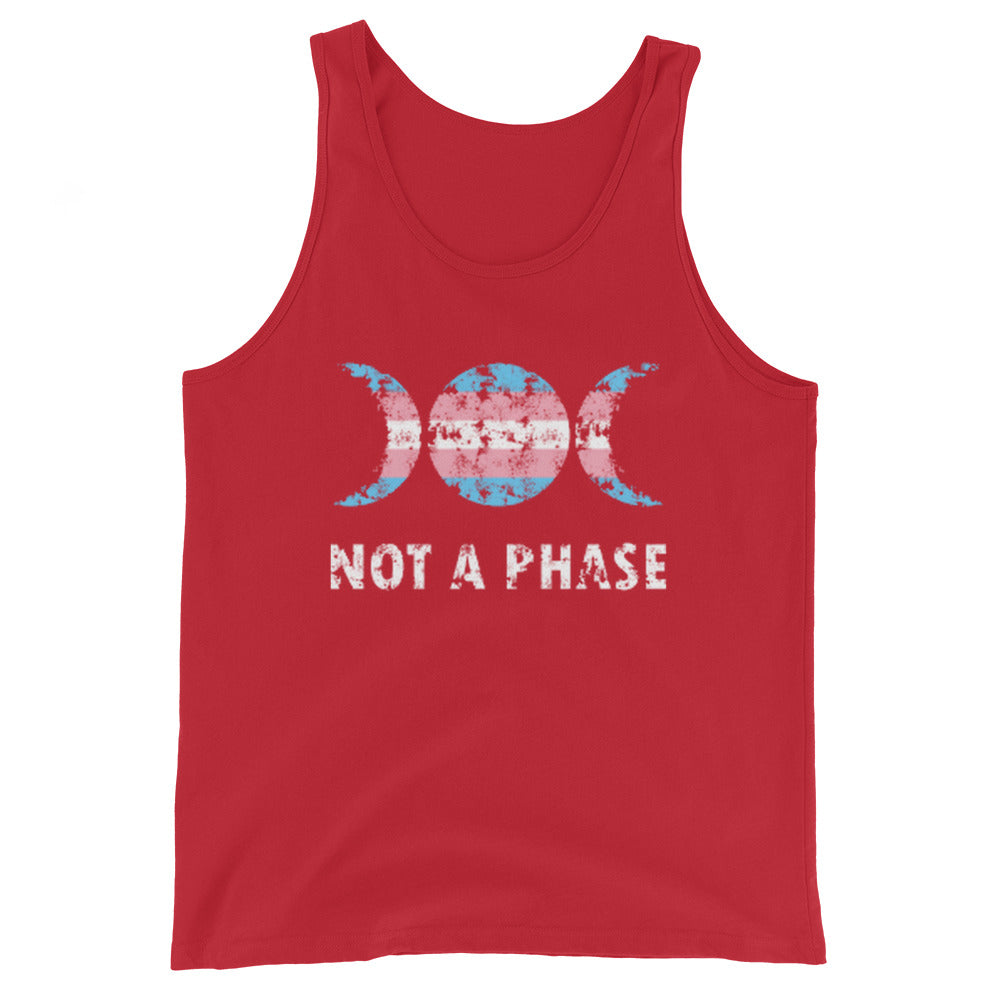 Transgender Trans Pride Tank Top - Not A Phase Red Transgender mens-staple-tank-top-red-front-648d0ee82badb