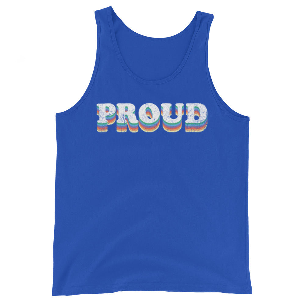 LGBTQ Pride Tank Top - Proud True Royal Pride mens-staple-tank-top-true-royal-front-648d0884ce1a4