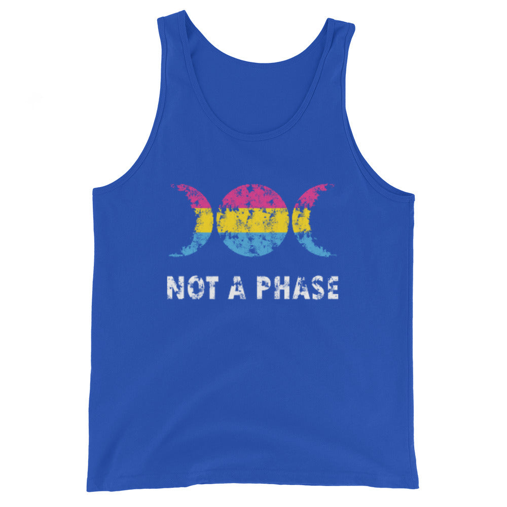 Pansexual Pan Pride Tank Top - Not A Phase True Royal Pansexual mens-staple-tank-top-true-royal-front-648d11f0a5ca5