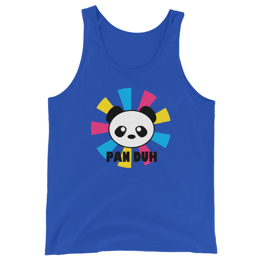 Pansexual Pan Pride Tank Top - Pan Duh True Royal Pansexual mens-staple-tank-top-true-royal-front-648d1942dbb57