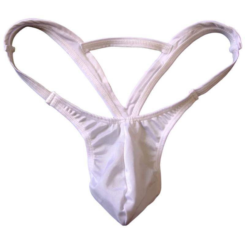 White mens thong on a white background