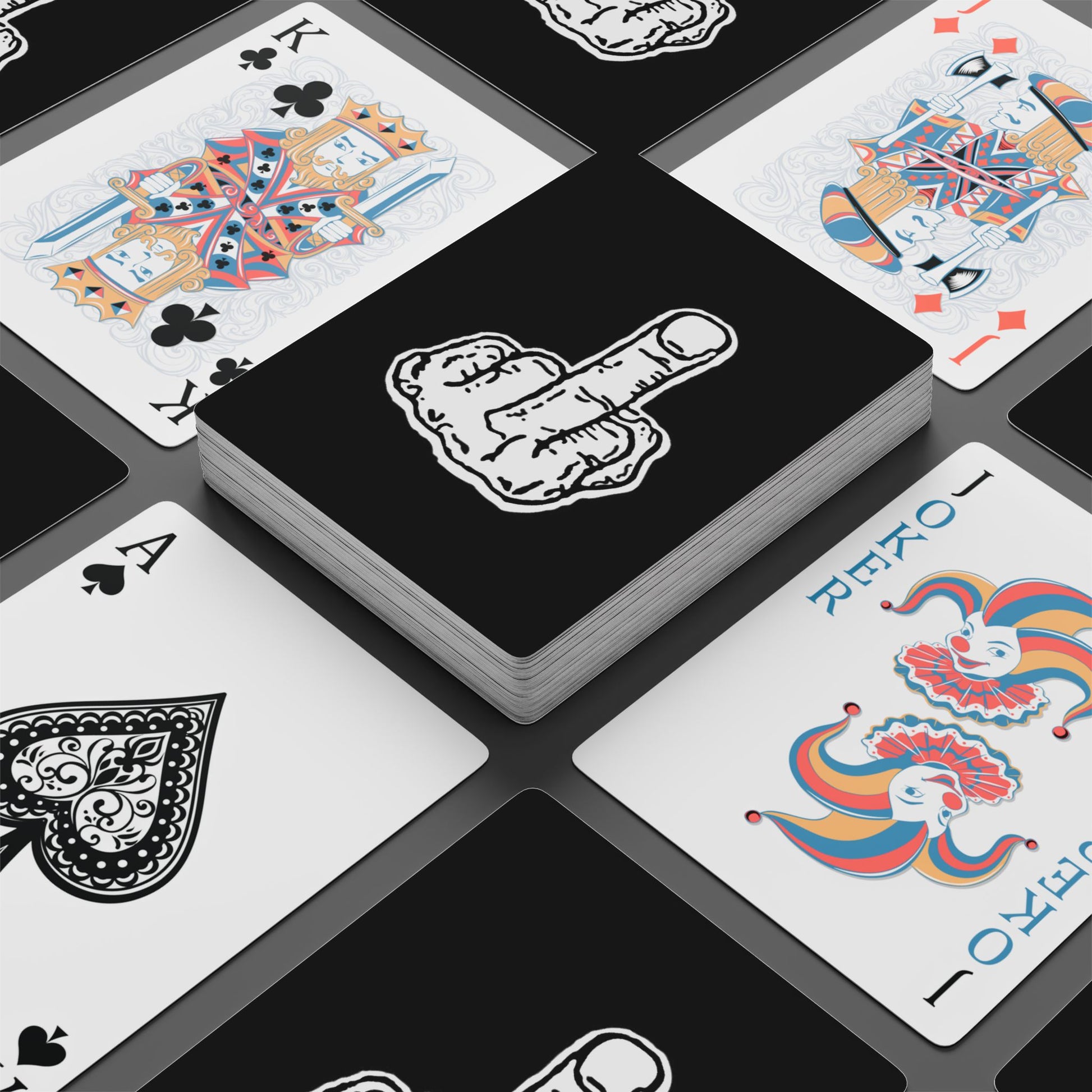 Middle Finger Poker Playing Cards middle-finger-poker-playing-cards-game-night