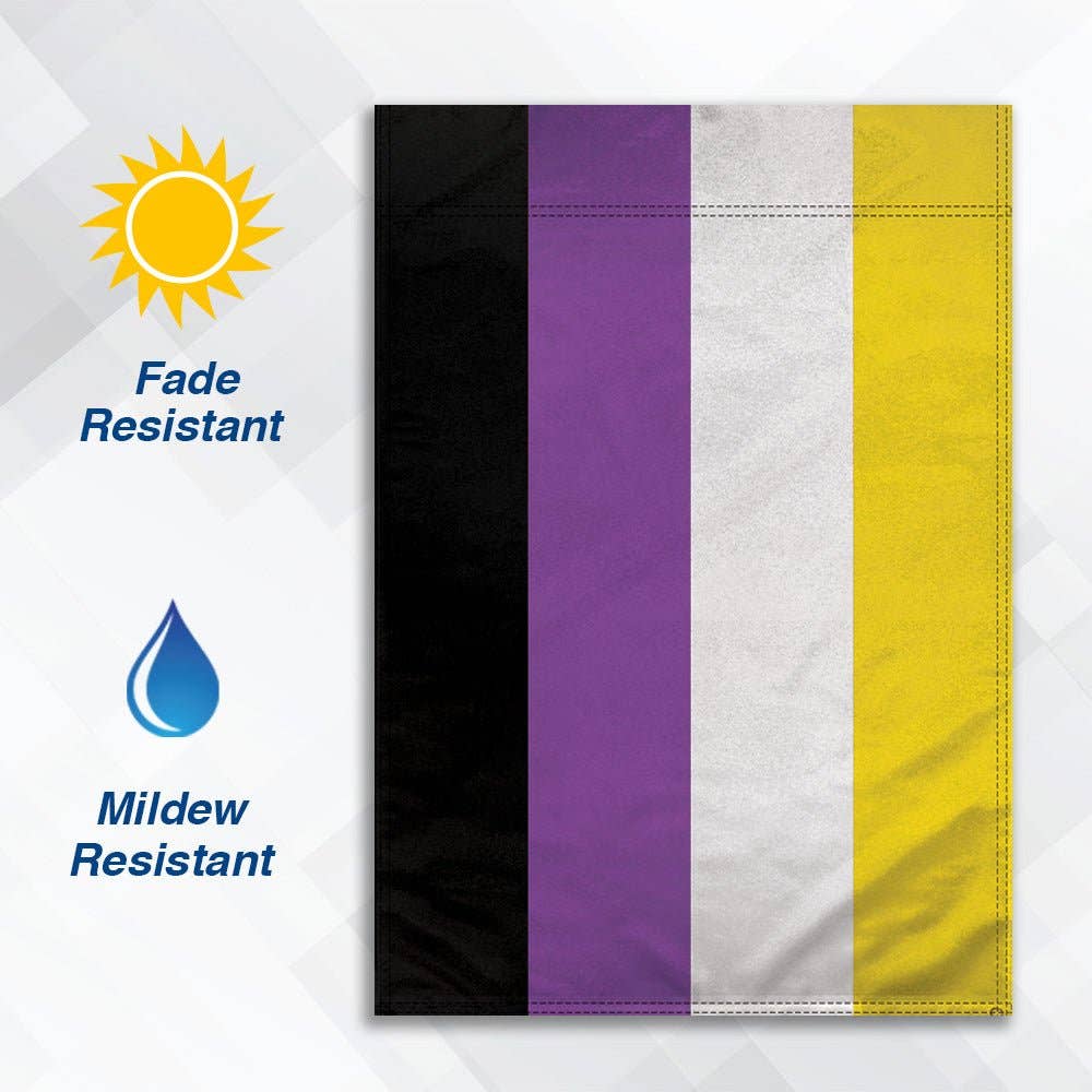Nonbinary Enby Pride 12x18in Garden Flag nonbinary-enby-pride-12x18in-garden-flag-details Garden Flag