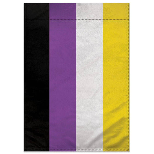 Nonbinary Enby Pride 12x18in Garden Flag Nonbinary Flag Only nonbinary-enby-pride-12x18in-garden-flag-front Garden Flag
