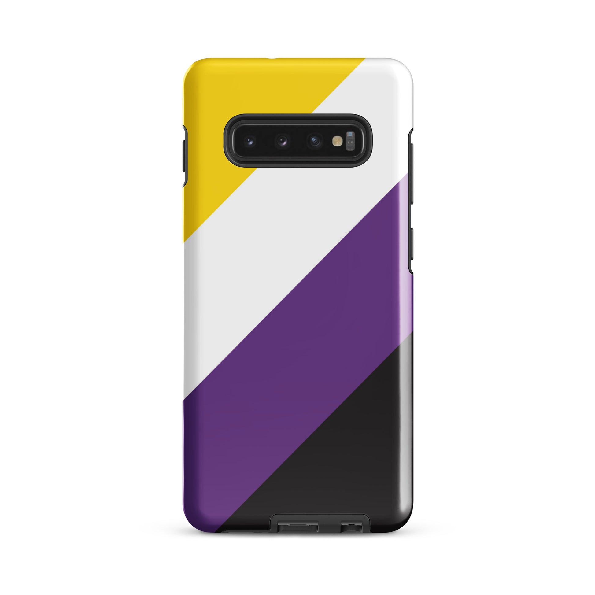 Nonbinary Enby Pride Tough Phone Case for Samsung Galaxy Samsung Galaxy S10 Plus Nonbinary nonbinary-enby-pride-tough-phone-case-for-samsung-galaxy-s10-plus-front