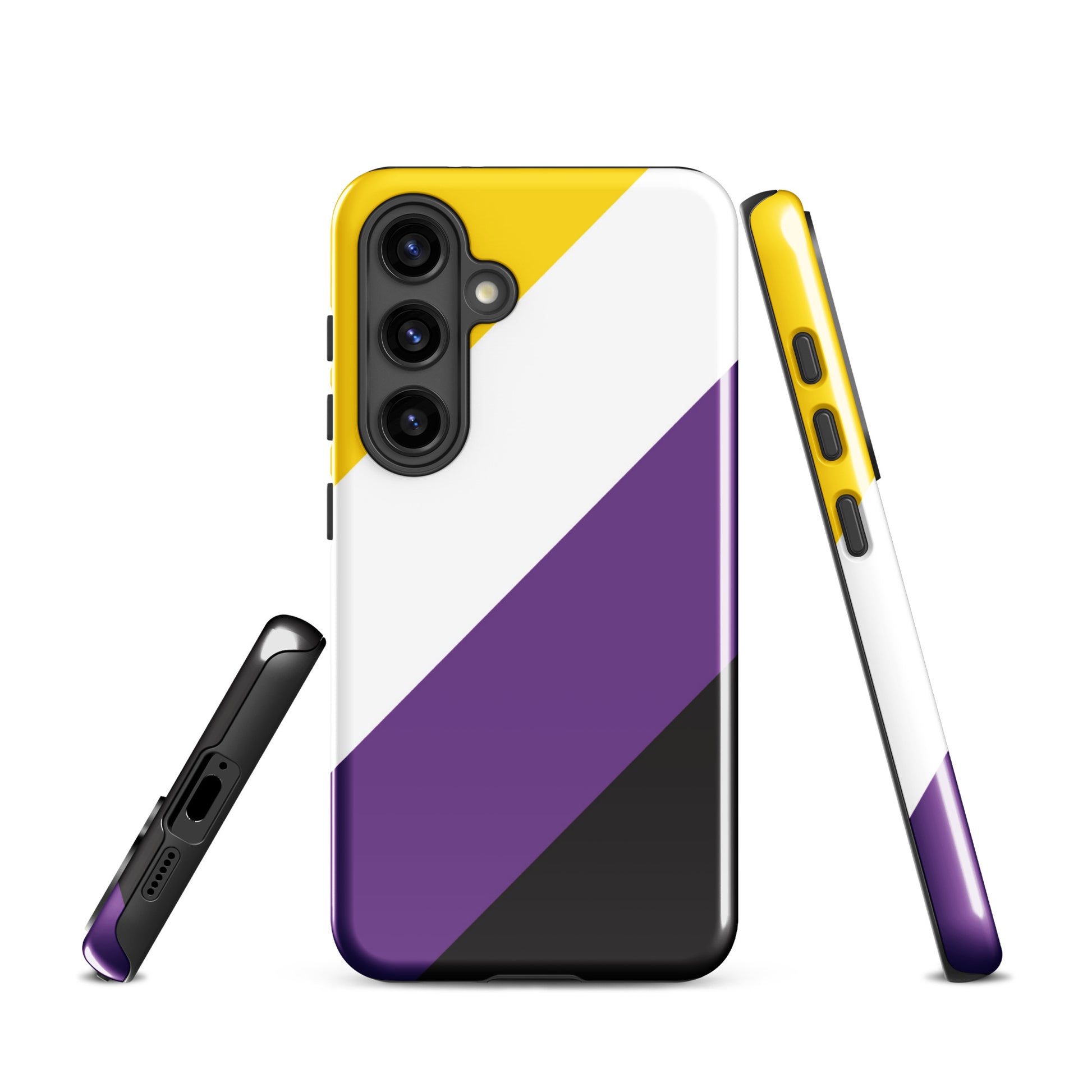 Nonbinary Enby Pride Tough Phone Case for Samsung Galaxy Samsung Galaxy S24 Nonbinary nonbinary-enby-pride-tough-phone-case-for-samsung-galaxy-s24-front