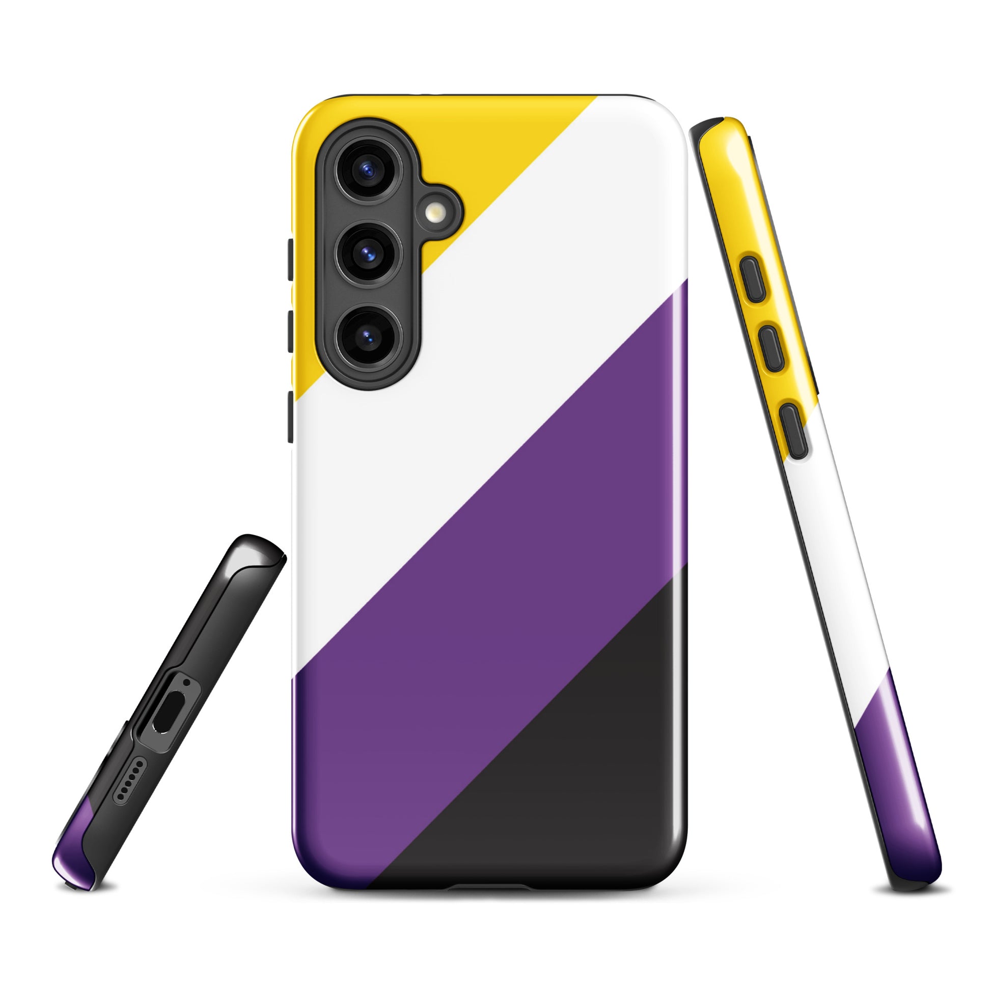 Nonbinary Enby Pride Tough Phone Case for Samsung Galaxy Samsung Galaxy S24 Plus Nonbinary nonbinary-enby-pride-tough-phone-case-for-samsung-galaxy-s24-plus-front